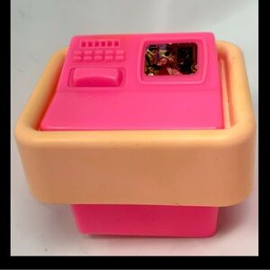 Vintage Barbie Dream House Computer Desk 1977 Mattel Pink Office Accessory